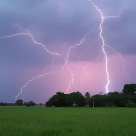 trovões e raios em Suzano