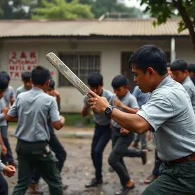 homem invade escola armada