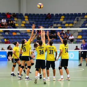 preparação do suzano vôlei