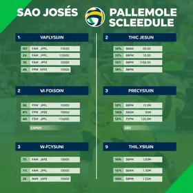 tabela de jogos do São José no Campeonato Paulista de Vôlei