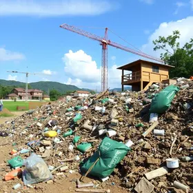 resíduos da construção