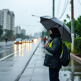 chuva em Suzano
